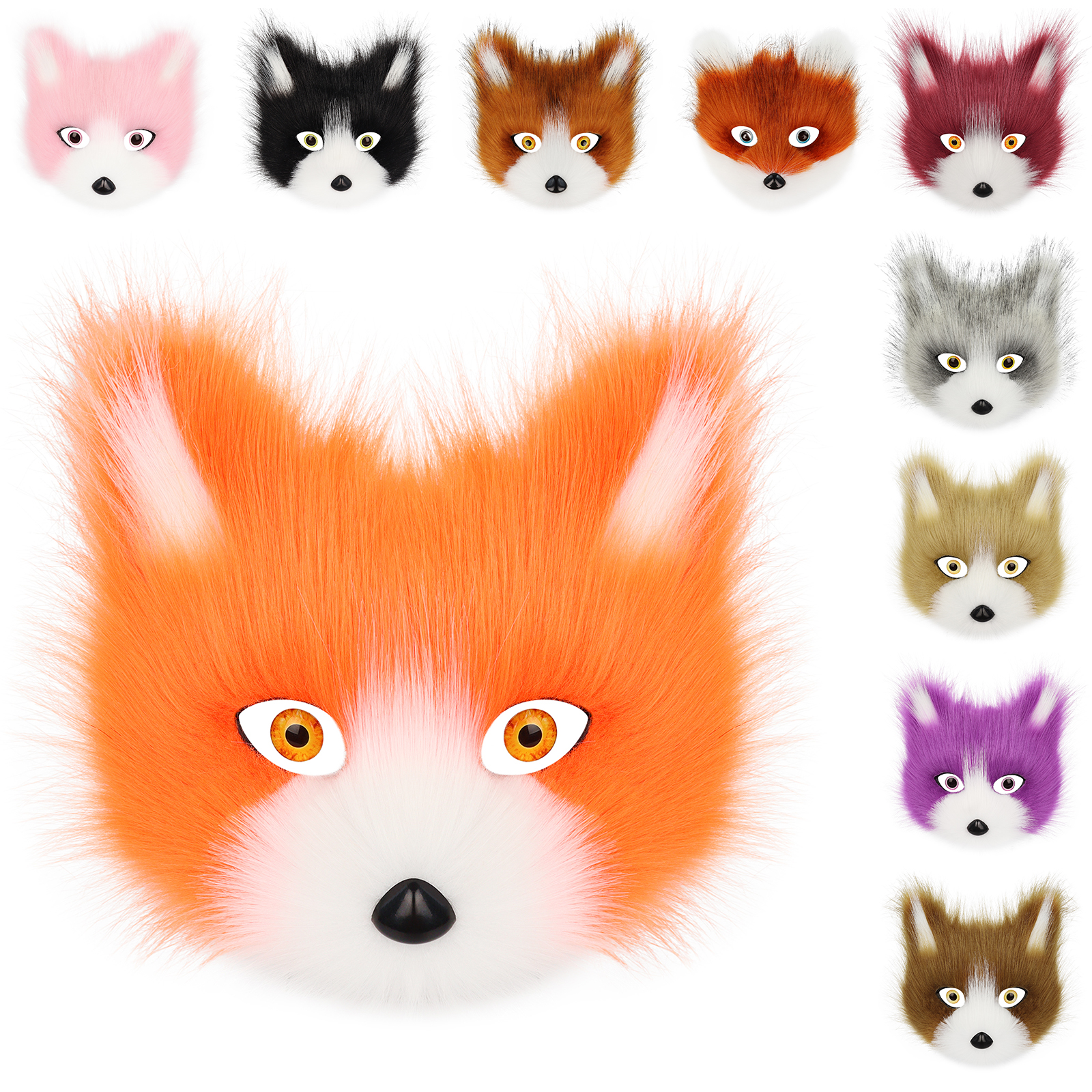 Respirator Half Face - Plush Animal Fox Wolf Mask Plush