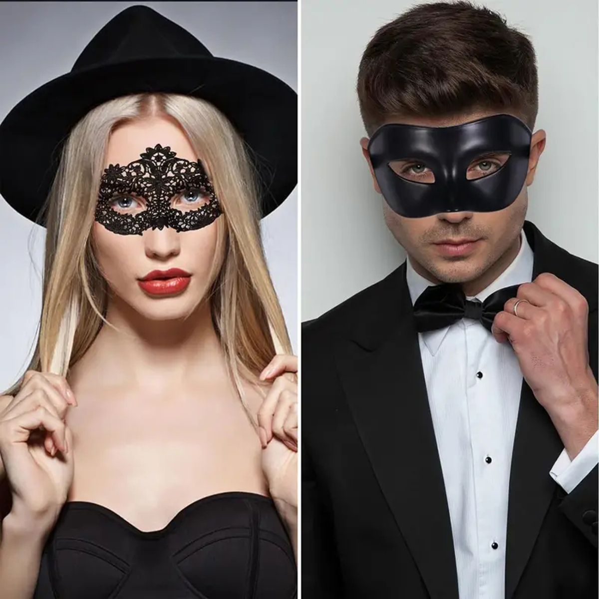 2pcs Hot New Sexy Black Lace M - Black Face Mask Pack review and price