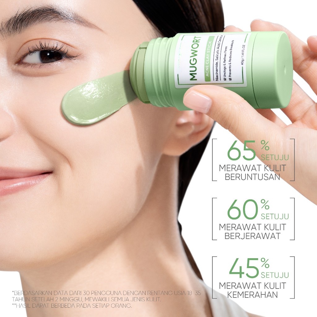 Mugwort Clay Stick Anti-Acne C - Dust Mask Construction review and price
