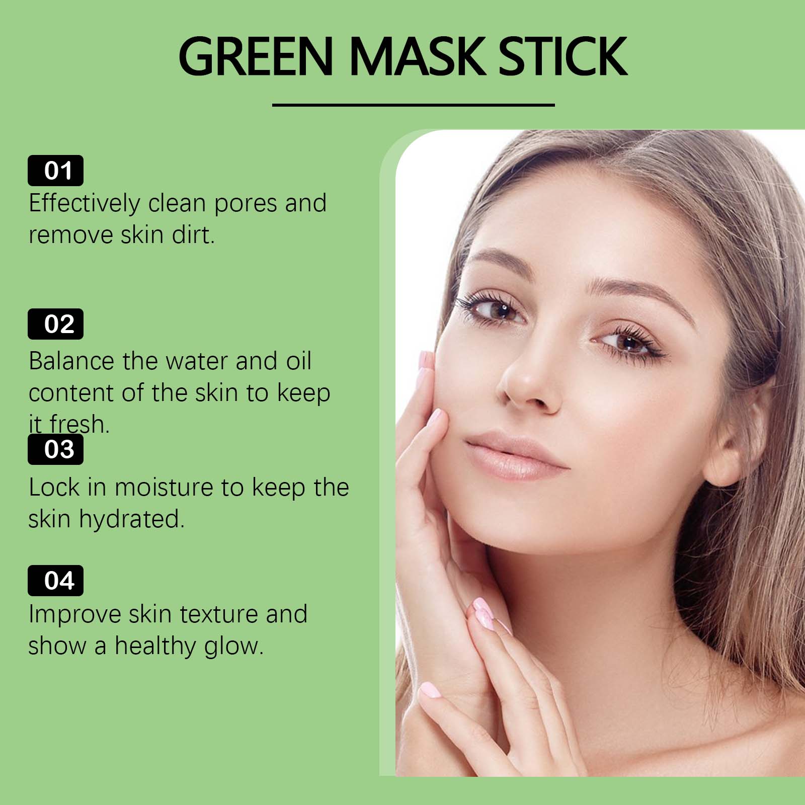 1~5PCS Green Tea Clay Stick Fo - Dust Mask Construction review and price