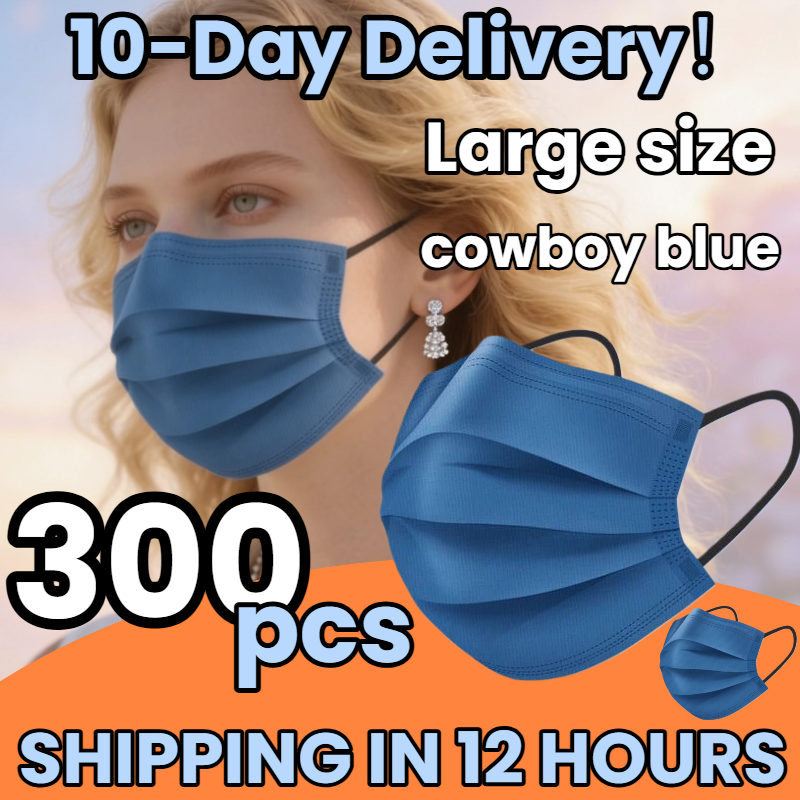 Fast Delivery! 300Pcs Thickene - Disposable Mask Blue review and price