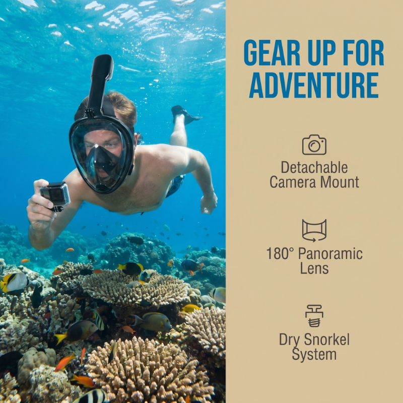 Safe Waterproof Snorkeling Div - Anti Pollution Mask review and price