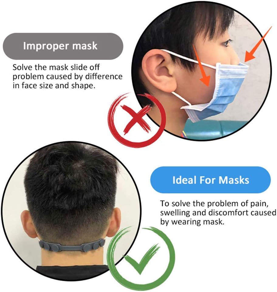 4 Pcs Silicone Ear Savers for  - Mask Ear Saver Strap review and price