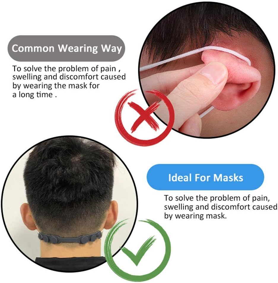 4 Pcs Silicone Ear Savers for  - Mask Ear Saver Strap review and price
