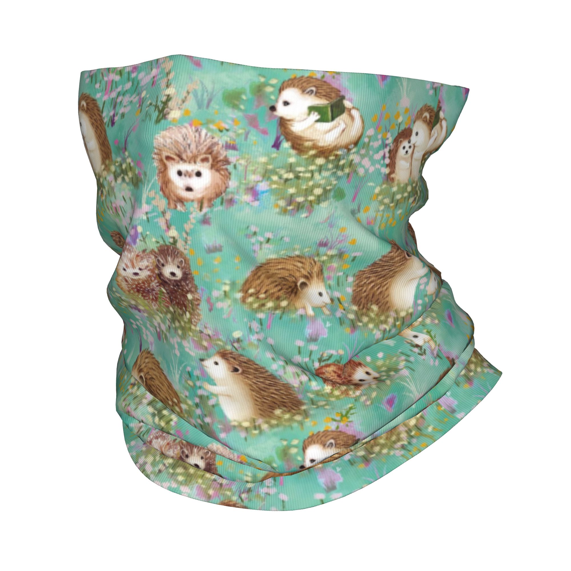 Autumn Hedgehog Spring Floral  - Neck Gaiter Face Cover review and price