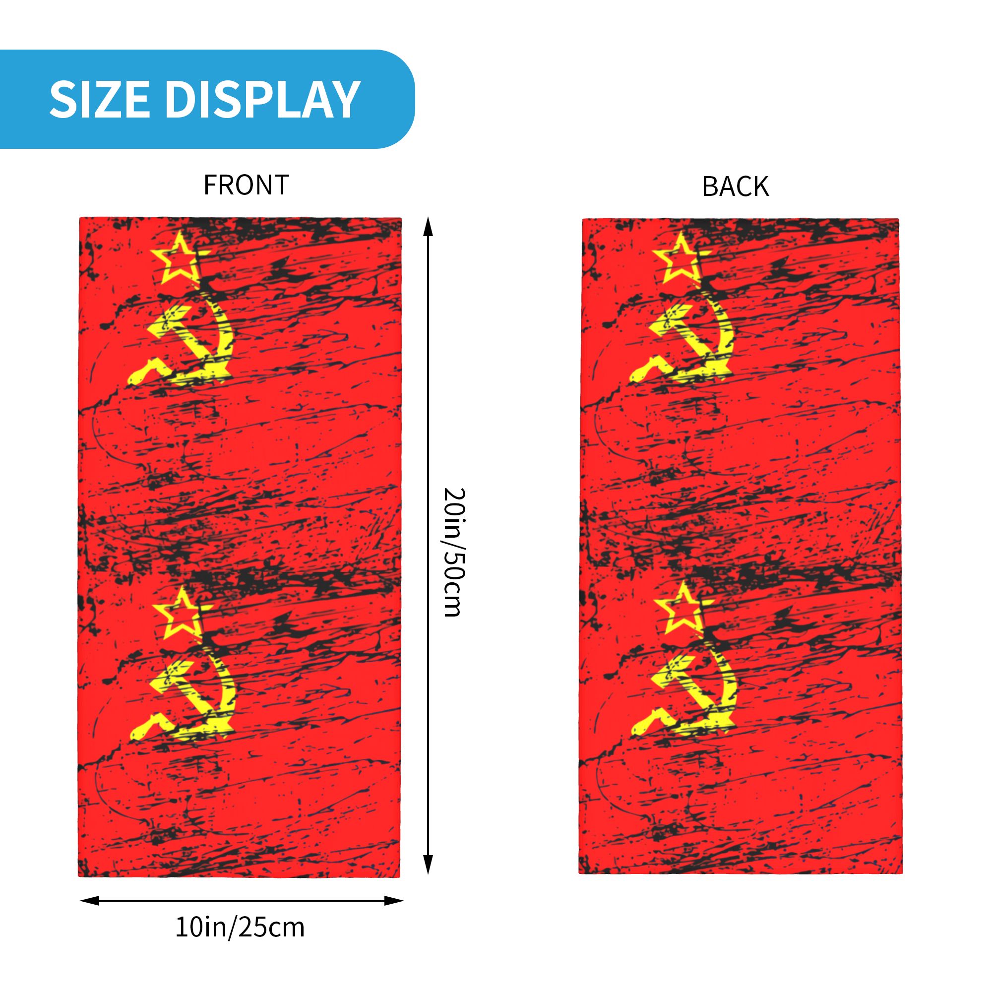 Russian Flag Soviet Union USSR - Neck Gaiter Face Cover review and price