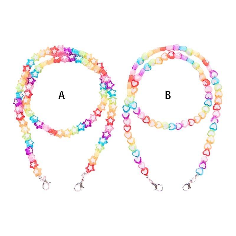 A52E Kids Acrylic Rainbow Colo - Mask Chain Holder review and price