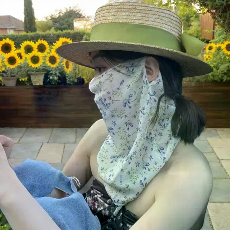 Flowers Summer Sunscreen Mask  - Kids Face Mask review and price