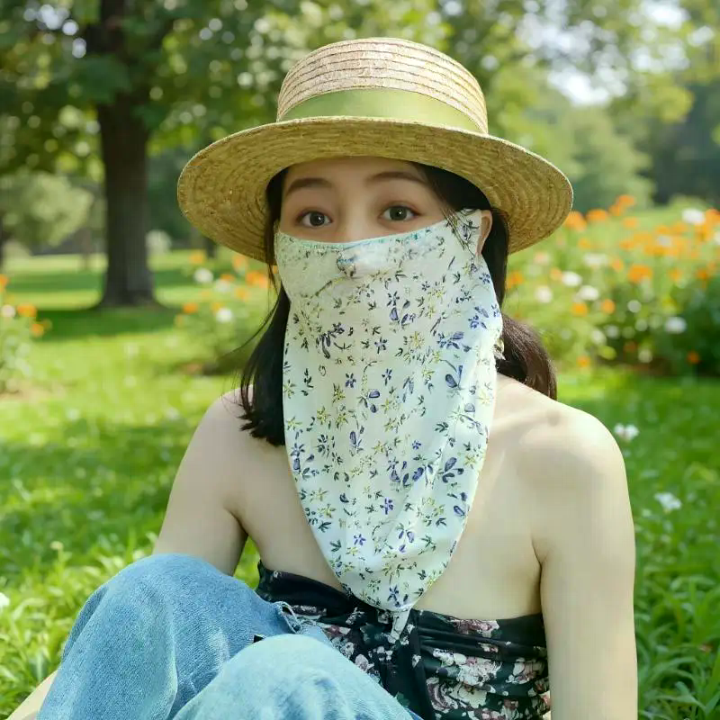 Flowers Summer Sunscreen Mask  - Kids Face Mask review and price